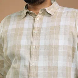 HIGHLANDER Men Other Checked Plus size Casual Shirt image 2