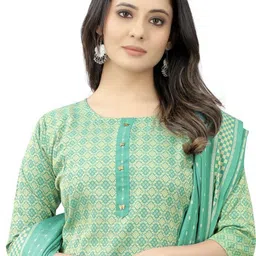 Andheriyas Collection Women Ethnic Motifs Printed Kurta with Trousers & Dupatta image 2