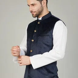 Wintage Mandarin Collar Nehru Jacket image 4