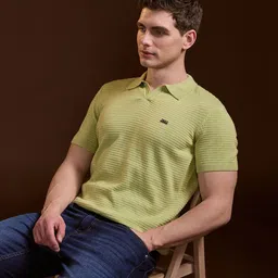 THE BEAR HOUSE Men Polo Collar Slim Fit T-shirt image 1