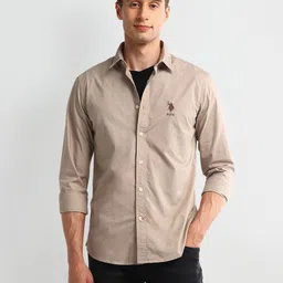 U.S. Polo Assn. Denim Co. Men Classic Slim Fit Opaque Casual Shirt image 1