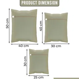 Aura 18Pcs Beige Reusable Mesh Laundry Bags With Zipper image 4