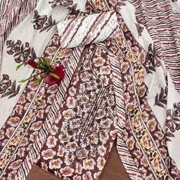 SAINOOR Floral Printed Semi-Stitched Dress Material-picture-12