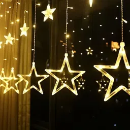 SPARK WORLD Yellow Star Shaped String Lights image 2