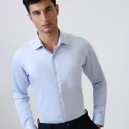 Raymond Pure Cotton Contemporary Fit Semicutaway Collar Formal Shirt-image-79