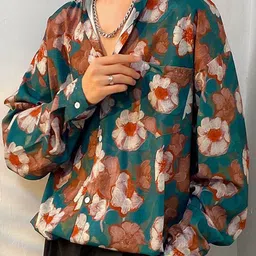 Mast & Harbour Men Floral Printed Casual Shirt-picture-48
