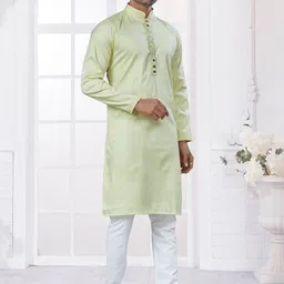 House of Pataudi Embroidered Knee Length Kurta image 5