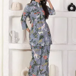 Katyayani Weaves Printed Pure Cotton Tunic With Trousers Co-Ords-picture-14