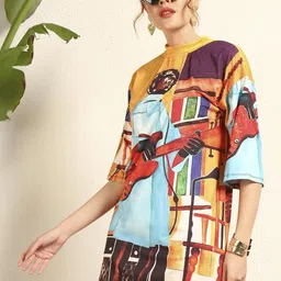 TANDUL Women Abstract Printed Top image 4