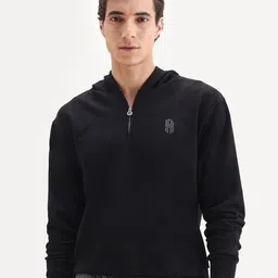 RARE RABBIT EZRA Men Regular Fit Long Sleeves Hooded Front-Open Sweatshirt-picture-41