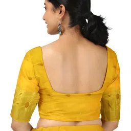 Saree star Ethnic Motifs Zari Woven Design Handloom Taant Sarees image 5