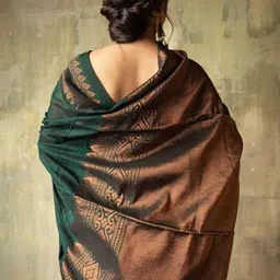 Aamish fashion Woven Design Zari Silk Blend Handloom Saree image 2
