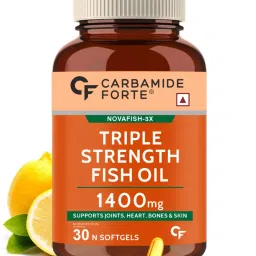 Carbamide Forte Triple Strength Omega 3 Fish Oil 1400mg with Multivitamin Capsule for Men & Women - 30 Capsules-picture-20