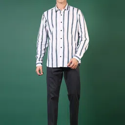 V-Mart Men Opaque Striped Casual Shirt image 4