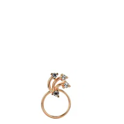 VALANOVA Women Hallmarked 18K Rose Gold Nosepin Diamond-picture-29