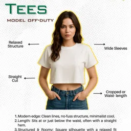 glitchez Boxy Graphic Printed Crop T-shirt image 5