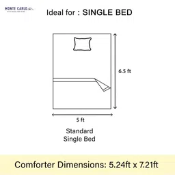 Monte Carlo Brown & Beige Floral Printed Heavy Winter Single Bed Blanket 852 GSM image 3