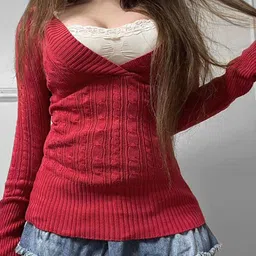 StyleCast x Revolte Women Cable Knit Pullover-image-33