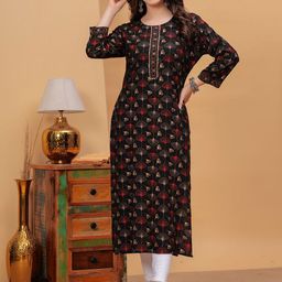 PURSHOTTAM WALA Women Floral Printed Floral Kurta-picture-1