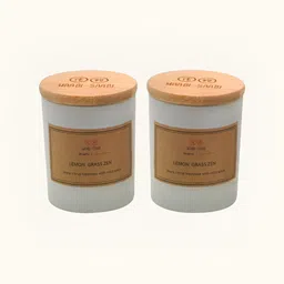 WAABI - SAABI Tan 2 Pieces Lemon Grass Zen Jar Candles image 4