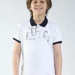 Monte Carlo Boy Printed Polo Collar Slim Fit T-shirt-picture-15