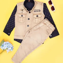 V-Mart Infant Printed Long Sleeves Shirt With Trousers & Waistcoat-picture-36