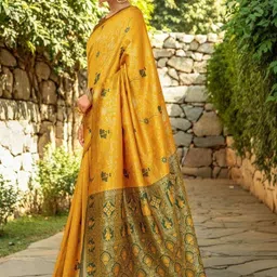 Mitera Ethnic Motifs Zari Paithani Saree image 4