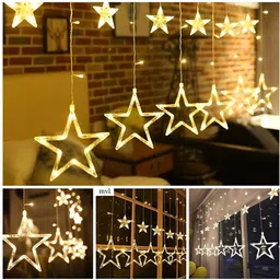 SPARK WORLD Yellow Star Shaped String Lights image 5
