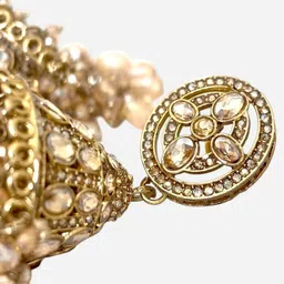 BFC - BUY FOR CHANGE Dome Shaped Alloy Jhumkas Earrings image 3