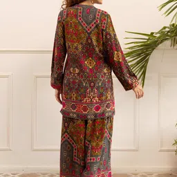 Nehamta Women Floral Printed Regular Kurti with Palazzos image 5