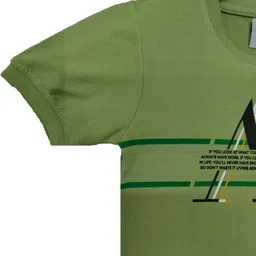 Little funky Unisex Green Tshirts image 2
