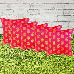 Pinkparot Artsilk 12x12 inch cushion cover set of 5 pcs-image-52