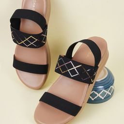 Mast & Harbour Women Open Toe Flats-picture-5