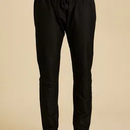 Manyavar Mandarin Collar Geometric Woven Design Straight Kurta with Trouser image 4