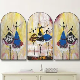 Livin'luxe Multicoloured MDF Other Wall Paintings-picture-36
