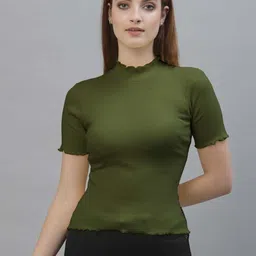 Friskers Women Pack Of 2 Cotton Fitted Crop Top image 5