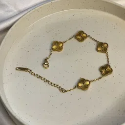 October 22 Women Sterling Silver Gold-Plated Link Bracelet-image-1