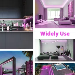 SPARK WORLD Pink LED String Lights image 2