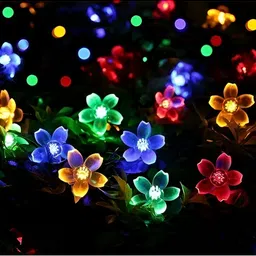 ENORMITY Blue & Yellow Flower Shape String Lights image 5