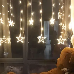 SPARK WORLD Yellow Star Shaped String Lights image 3