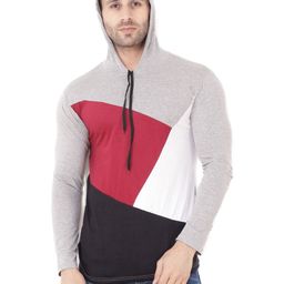 BEYOU FASHION Men Hooded Pockets Slim Fit T-shirt-picture-31