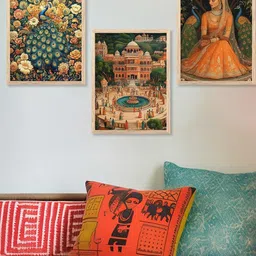 walllane Traditional Wall Art With Frame Home Decor Wall Painting For Living Room Office Bedroom-picture-22