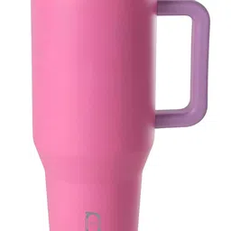 HOUSE OF QUIRK Pink Single Stainless Steel Solid Double Wall Vacuum Water Bottle-picture-35