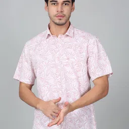 Cantabil Men Original Floral Opaque Printed Casual Shirt-picture-35