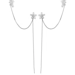 Vembley Silver-Plated Artificial stone Studded Ear Cuff image 4