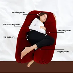 VRINDAKUL White Polyester Maternity Pillow image 3