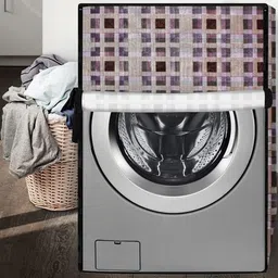 The Furnishing Tree Magenta Printed Washing Machine Cover image 3