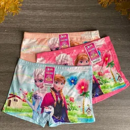SHREE GANESH FASHION Infant Girls Pack Of 3 Assorted Bloomer Briefs PRINCESS 3M 003C image 3