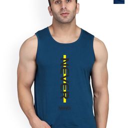 SLOWLORIS Pack Of 2 Typography Printed Scoop Neck Bio-Wash Gym Innerwear Vests-picture-25