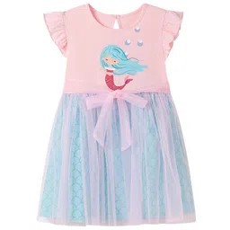 StyleCast x Revolte Girls Graphic Print Net A-Line Dress-picture-12